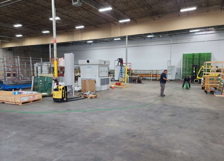Excel Glass System Remodel — Remodel site including install of new electrical service.