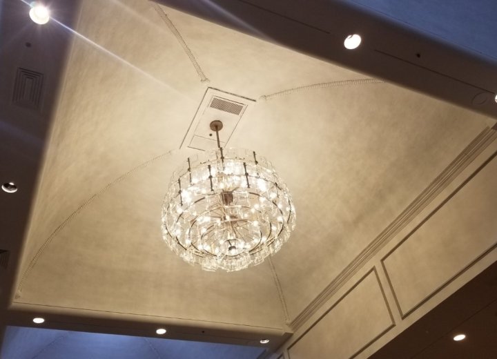 Fairmont - Ballroom Remodel — Remodel of ballroom chandeliers Fairmont - Ballroom Remodel — Remodel of ballroom chandeliers