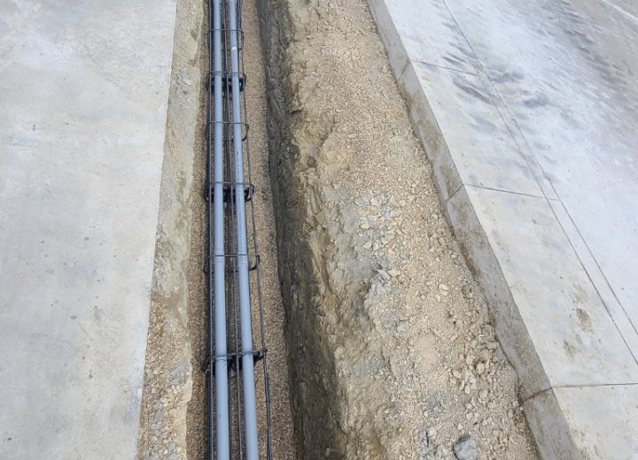 Precast electrical vault and 4,160V medium-voltage duct-bank installation at Wilson Creek Precast electrical vault and 4,160V medium-voltage duct-bank installation at Wilson Creek