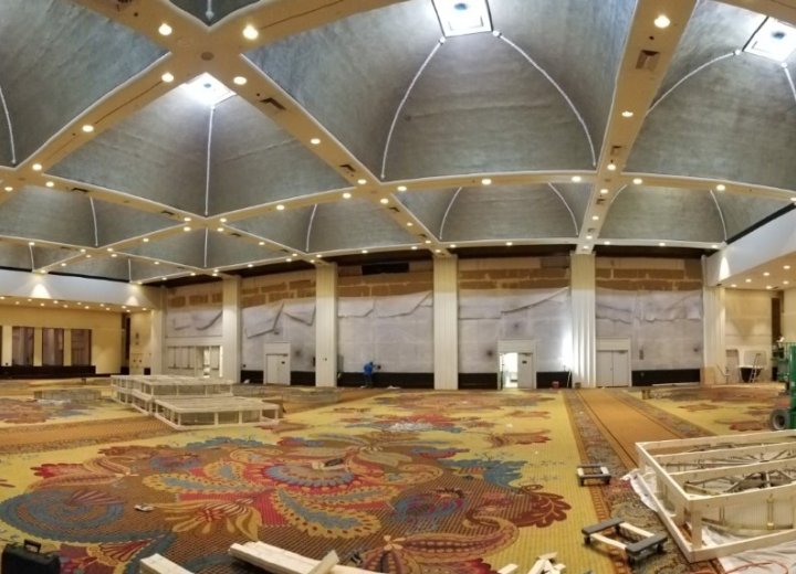 Fairmont - Ballroom Remodel — Remodel of ballroom chandeliers Fairmont - Ballroom Remodel — Remodel of ballroom chandeliers